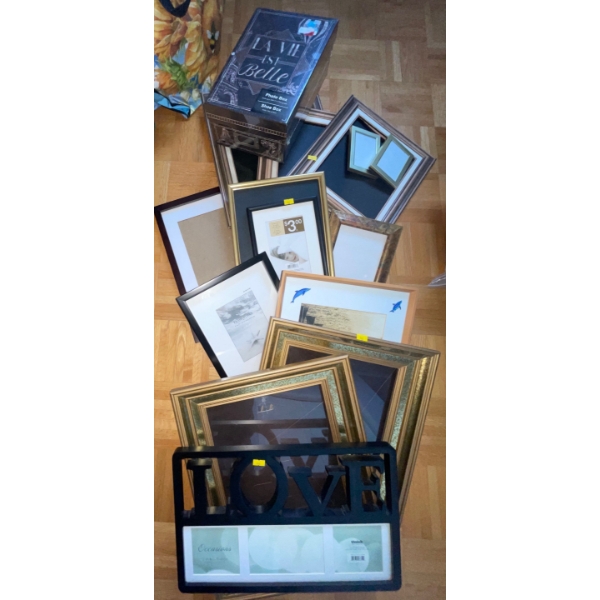 Assortment Of Photo Frames of All Sizes
