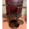 Image 1 : Wooden 3 Shelf Plant Stand with Moveable Arms 37 T, 17 Diameter 