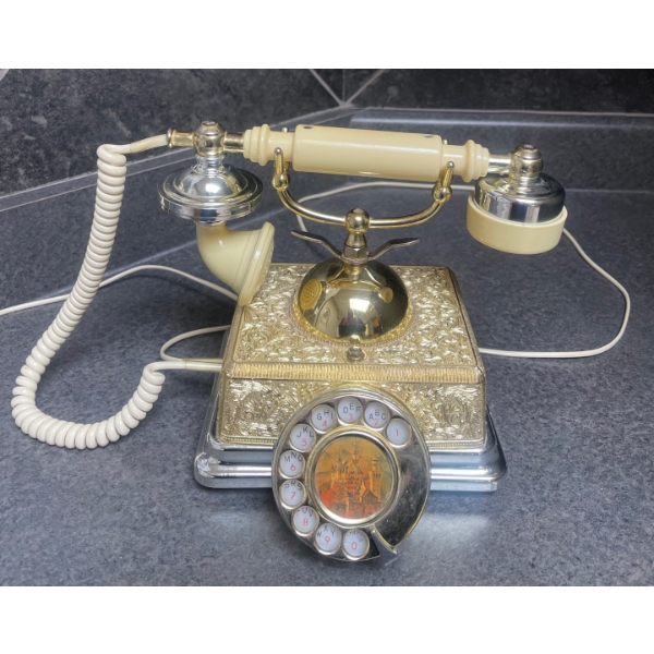 Antique Victorian French Continental Rotary Telephone 10T