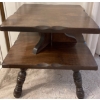 Image 2 : Vintage Walnut End Table 20x24 2 Tiers