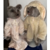 Image 1 : 2 3ft Tall Tilley Collectable Plush Mice In Pajamas 