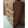 Image 5 : 4-Drawer Chest with Metal Handle Accents & Retro Desk Lamp