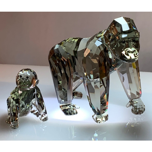 Swarovski Crystal Endangered Wild Life "Gorillas' 6x5 2009