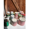 Image 1 : Vintage Metal Tins and Canisters Full of Odds and Ends