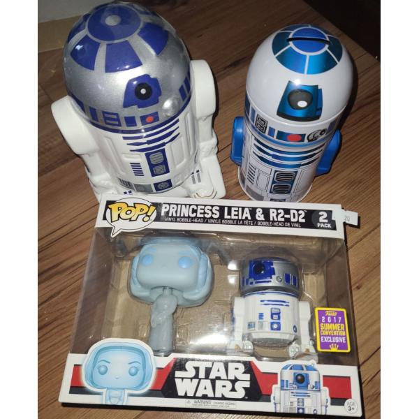 R2-D2 Decor, Princess Leia and R2-D2 Vinyl Collectibles
