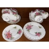 Image 10 : Royal Alberts Bone China "Prairie Rose" Collectible Pieces Tea Pot, Cups & Saucers, Cream & Sugar 