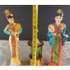 Image 2 : 2 Geisha Dolls, Queen Anne Teacup and Saucer, and A Vintage Reuge Musical Lantern Decanter