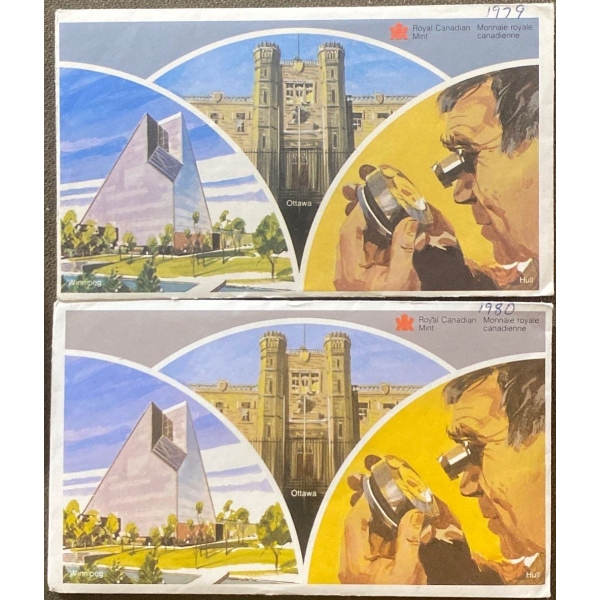 1979 & 1980 Canadian Uncirculated Coin Sets