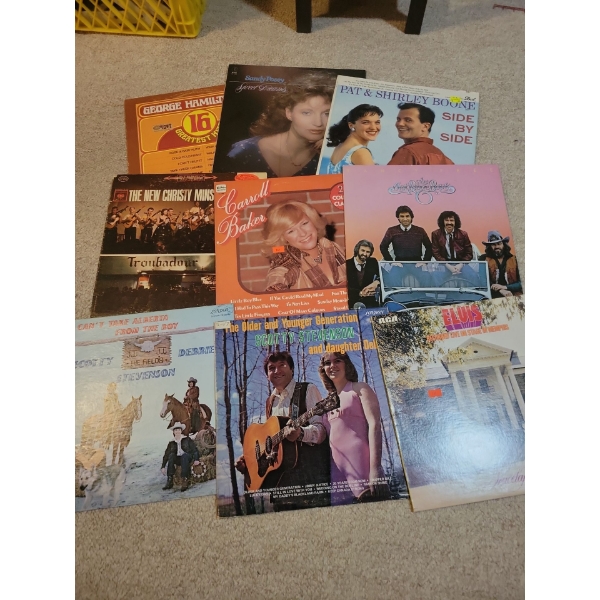 Vinyl Records Collection - Elvis Carol Baker Trobador & More