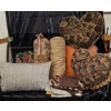 Image 1 : Decorative Pillows and Gilded Serving Set