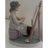 Image 4 : LLADRO Porcelain Lovely Girl Painting, Gorgeous Detailing  -  7T   