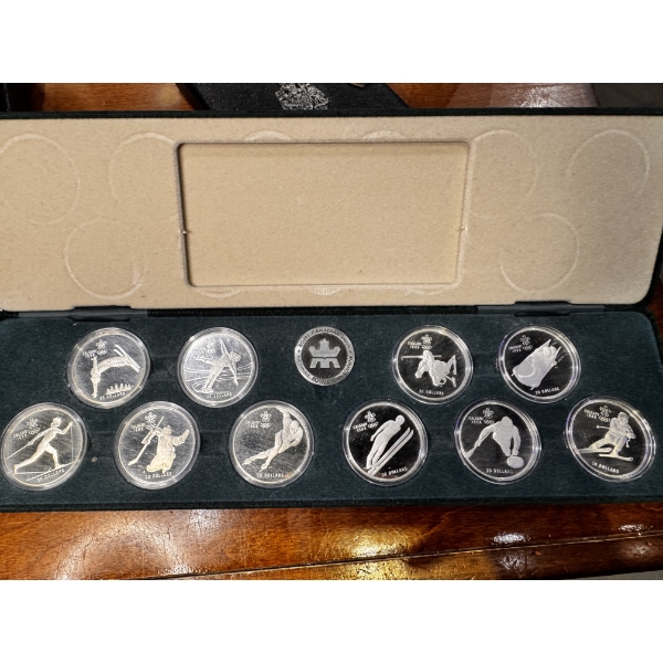 1988 Calgary Olympic Proof 10 Coin Set 1 Troy Ounce .925 