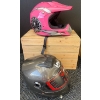 Image 2 : NEW FULMER MX Helmets - PHX Stealth Size XL Blk & FMVSS 218 Size L Pink