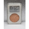 Image 2 : Certified By SSGC USA Copper Round Bit Coin - 1oz Graded MS 66