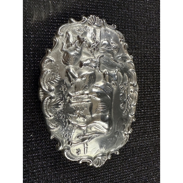 Antique Hallmarked Silver Brooch Dutch 13.4g