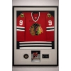 Image 1 : This is a framed, autographed Chicago Blackhawks jersey signed by Bobby Hull. 

