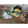 Image 8 : Gardening Including: Cart 20 W, 37 D, 25 T, Fountain Pump, Garden Figure 31 T, Hose and More!