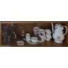 Image 11 : Contents of Cupboard: Vase 6 T, Royal Albert American Beauty Coffee/ Tea Carafe 9 T & Cups and More!