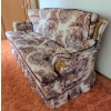 Image 2 : Vintage Upholstered Sofa with Ornate Wooden Accents