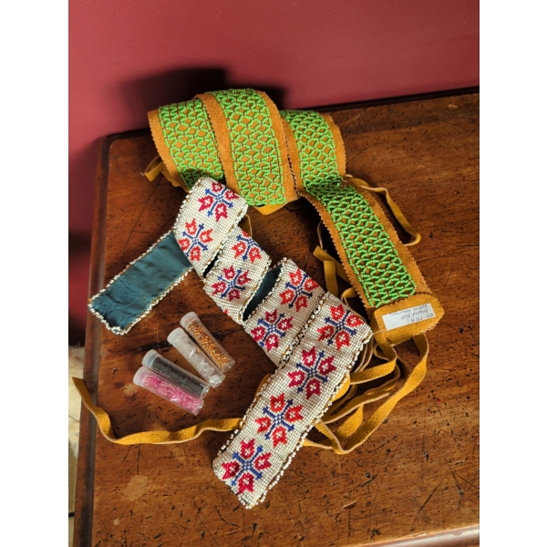 Indigenous Beaded Belts w/ 4 Vials of Premium Art Beads