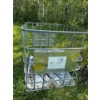 Image 6 : Pair of Large IBC Metal Tote Cages; 39inx47in, 45In Tall; 1 w/ Storage Tank (~Approx  200Gal?)
