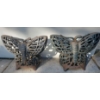 Image 3 : 3 Cast Iron Garden Ornaments - Butterflies 10T
