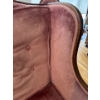 Image 4 : Rosy Red Velvet Wingback Chair