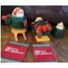 Image 2 : Merry Markers 'Toller (Bell), 'Sledder' & 'Tobogganist Porcelain Figures 