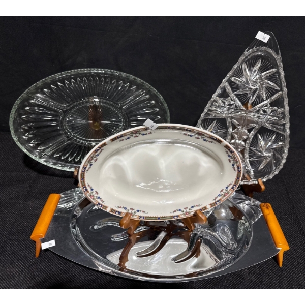 Vintage Platter Collection - Crystal Fine China & Stainless Steel 16W