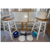 Image 1 : Backless Bar Stools White Board TV Dinner Trays Travel Containers & More