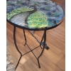 Image 2 : Peacock Decor Including: Stool 12 " Diameter, 19 T, Hotplates, Storage Box