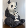 Image 5 : Multi Purpose Shelf w/ Resin Panda Figurine & Cottage Rattan Art  36x17x30
