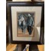 Image 3 : two cowboy framed prints 14x 13 with two bear sculptures 13” height .cow