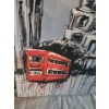 Image 2 : Huge Red Double Decker Bus Print on Canvs w Sound Proof Backing 47 w 59 h