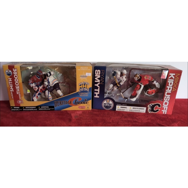 Heritage Classic Jason Smith and Jose Theodore and Ryan Smyth and Miika Kiprusoff Figures