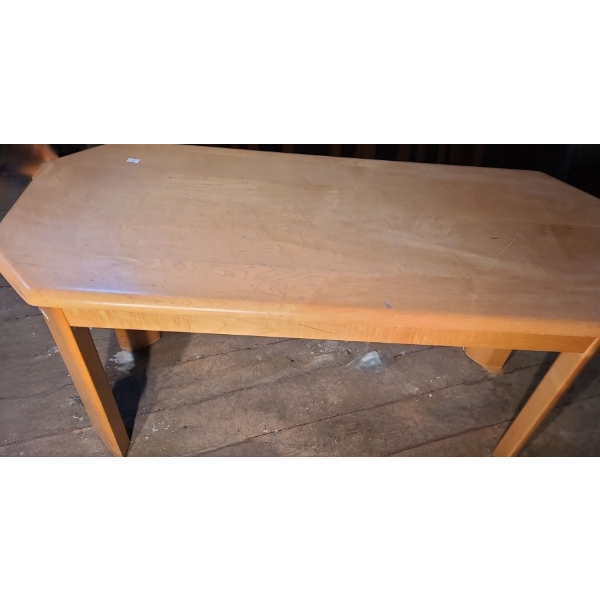 - Wooden Side Table w/ Light Finish 41.5 W, 18 D, 20 T