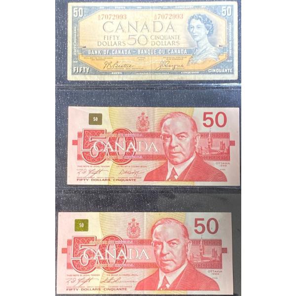 Canadian $50 Bills