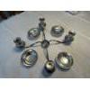 Image 2 : Antique Silver Plated Candleabra w/ Customizable Components 22W - Unique Piece