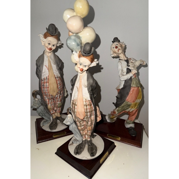 Lladro Inspired Porcelain Clown Crew 13T