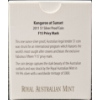 Image 6 : 2011 - Kangaroo at Sunset 99.9% Fine Silver with Fabulous 15 Privy Mark