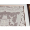 Image 4 : Framed Vintage Piece of Nottingham Lace, Traditional English Textile ( 16"W x 16.5"H)