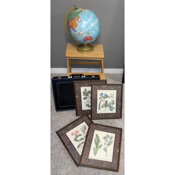 Home Owner Essentials - Wood Stepping Stool 360 Degree Globe w/ Briefcase & more