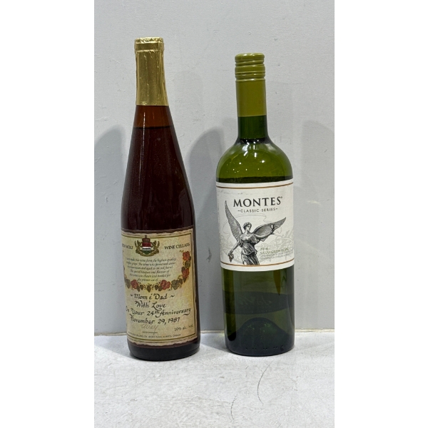Andrew Wolf Wine Cellars 750ml & Montes 2016 Sauvignon Blanc 750ml - Sealed