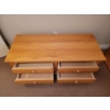 Image 3 : Solid Oak Console Cabinet w/ 4 Drawers 41x19x17