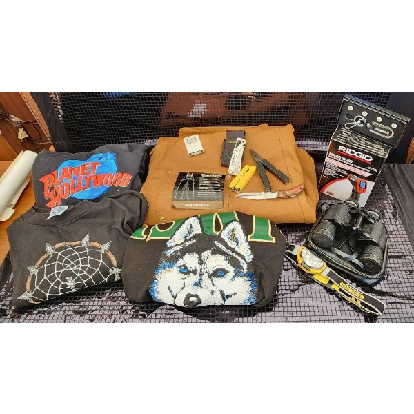 Carhartt Duck Bib Overalls, Vintage Tees, Hand Tools, and Accessories Collection