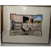 Image 2 : Six Sided Mirror w/Rooster On A Farm Wall Hanging/Art Piece