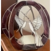 Image 2 : 3D Stained Glass Mobile / Hanging - Birds Of Prey 13T - Slight Damage See Pic