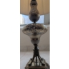 Image 5 : Ornate Table Lamp with Pleated Shade and Decorative Base