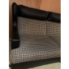 Image 2 : Genuine Leather w/ Upholstery Couch 86x34x35