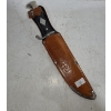 Image 1 : Knife w/ Leather Sheath 10" Total Length, Blade 6" 